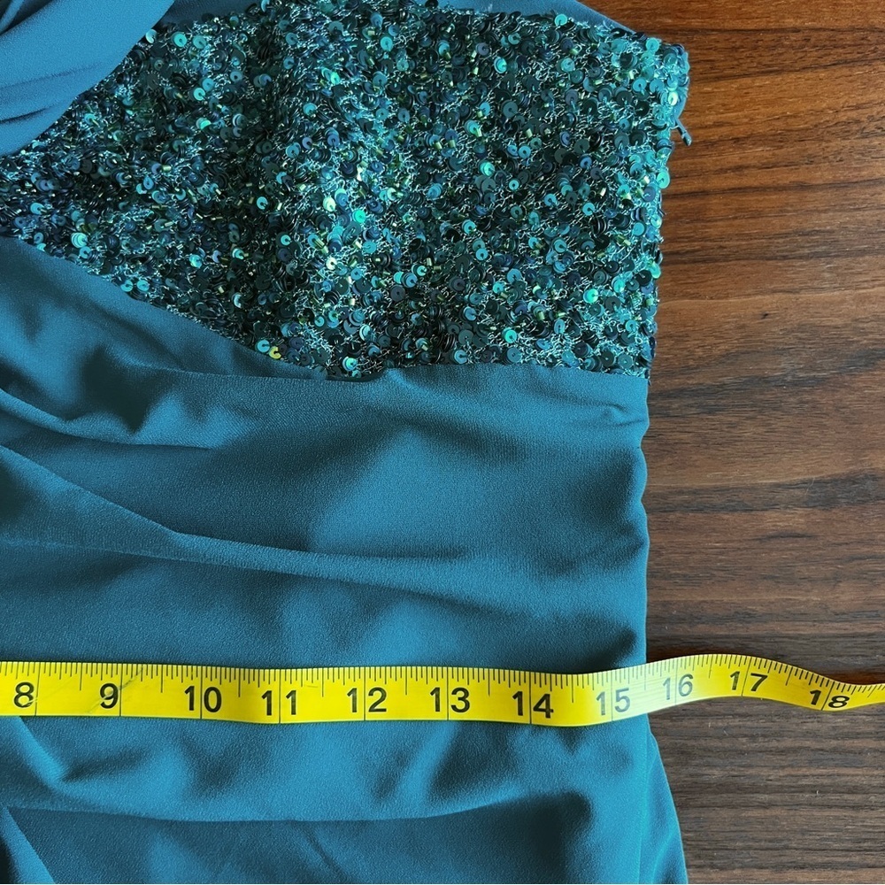 Badgley Mischka Teal Dress - Picture 14 of 16